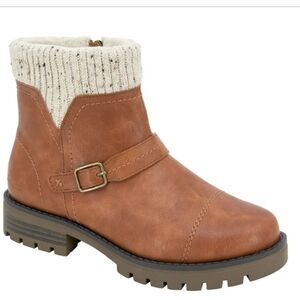 Women's Tan Ankle Boots Nwt Brown